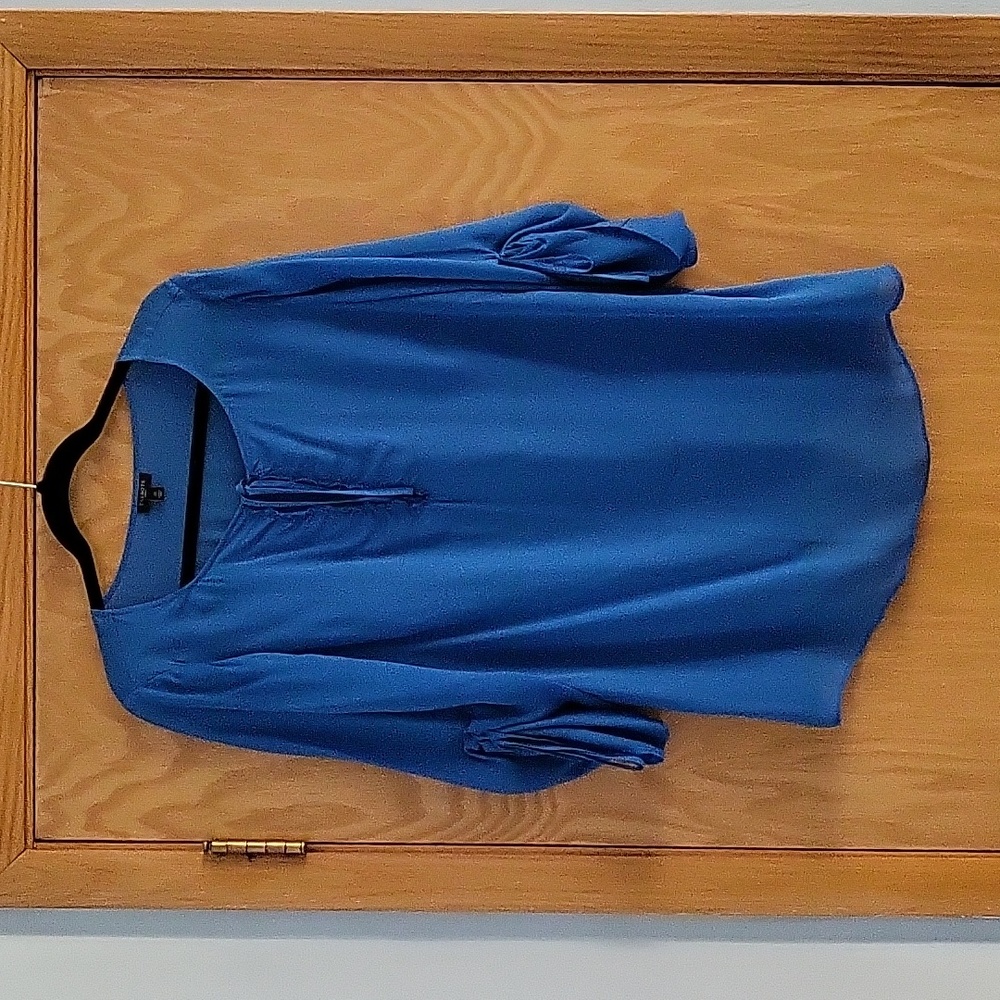 Talbot's periwinkle blue,1X women's blouse